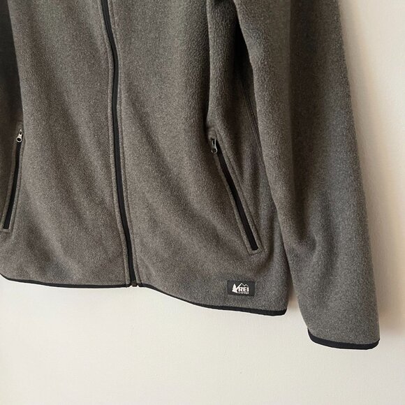 REI Co-op Groundbreaker Fleece Jacket Gray Women's Size Large - Picture 2 of 11